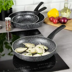 New 26cm Aluminium Non Stick Forged Marble Coated Cooking Frying Pan