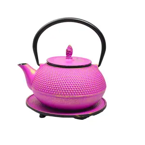 Bloomsbury Market Cloelia 1.2ml Solid Colour Teapot Purple/Gold