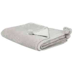 Blanket SAITLER 150 x 200 cm Light Grey