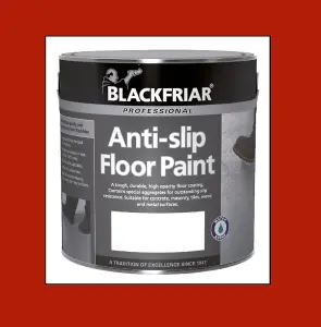 Blackfriar Anti-Slip Floor Paint - Tough and Durable - Tile Red - 5 Litre