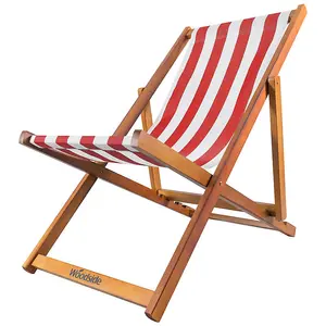 Woodside Beach Chair RED/WHITE