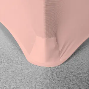 Polyester Spandex Chair Covers for Wedding Decoration - Rose Gold, Pack of 10