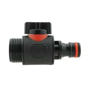 Garden Watering Hose/irrgation Flow Control Valve Male-femaleclick-Lock/Thread (Male Thread-Male Click-Lock)