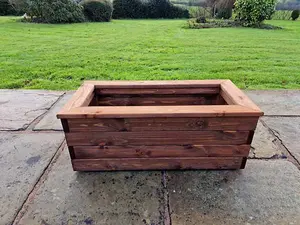 Valley Trough Large - Timber Garden Planter - L39 x W90 x H32 cm