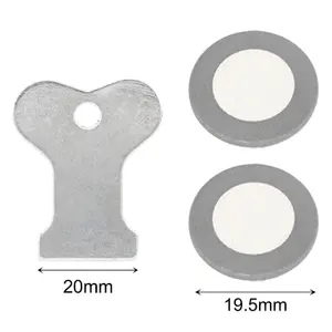 SPARES2GO Glass Opti-Myst Heater Disk Transducer Spare Disc + Removal Tool compatible with Dimplex Electric Wall Fire