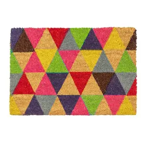 Nicola Spring - Coir Door Mat - Triangle 1.6cm H x 60cm L x 40cm W