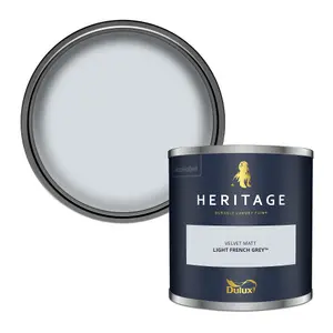 Dulux Trade Heritage Light French Grey Matt Wall paint, 125ml Tester pot