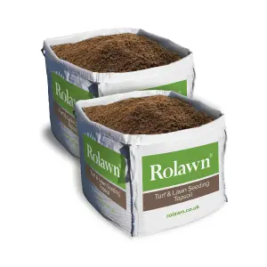 Rolawn Turfing & Lawn Seeding Topsoil Bulk Bag - 2 Bags - 1000 Litres