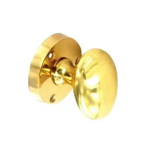 Securit Victorian Oval Mortice Knob (Pack of 2) Br (65mm)