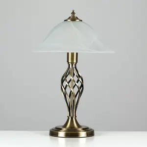 Axelrod Metal Table Lamp Antique Brass