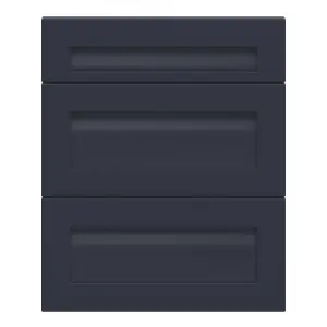 GoodHome Garcinia Matt navy blue Drawer front, Pack of 1 (H)715mm (W)597mm (T)20mm