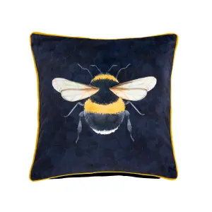 Gallery™ Navy & Yellow Bee Indoor Cushion (L)45cm x (W)45cm