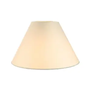 Traditional 10 Cream Cotton Coolie Lampshade Suitable for Table Lamp or Pendant