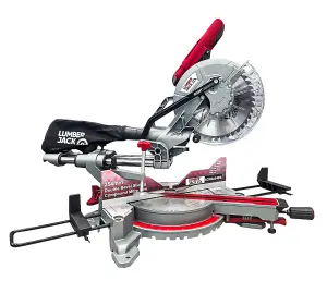 Lumberjack 10" Mitre Saw Double Bevel Sliding Compound Action with Laser