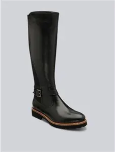 Lotus Belvedere Knee High Leather Boots In Black - Size 4