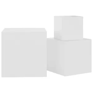 Gobind 3 Piece Nest of Tables (Set of 3) White / White