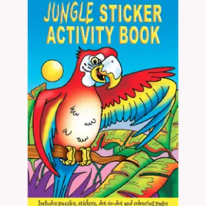 WF Graham A6 Sticker & Activity Books (Pack of 24) Jungle (One Size)