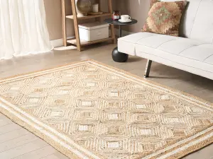 Jute Area Rug 160 x 230 cm Beige MENGEN