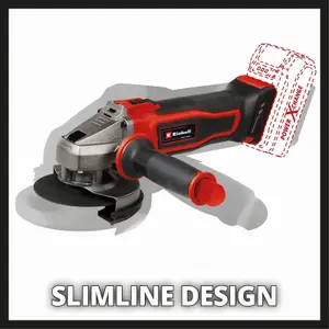 Einhell Cordless Angle Grinder 115mm 18V Power X-Change High Sustained Power Under Load TE-AG 18/115 Q Li - Body Only