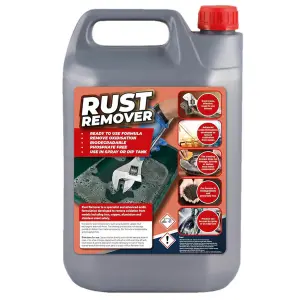 1x 5L Liquid Rust Remover Safely Removes Oxidation From Metals, Iron, Copper, Aluminium & Stainless Steel