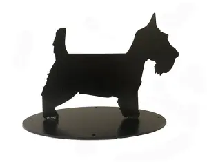 Scottie Dog Boot Scraper Silhouette - Steel - L23.5 x W34.9 x H26 cm