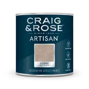 Craig & Rose Artisan Castaway Stone Textured effect Matt Topcoat Special effect paint, 250ml