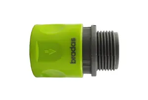 Garden Hose  Connectors Fittings Universal Standard Hozelock Compatible Lime Male 3/4 BSPM to Quick