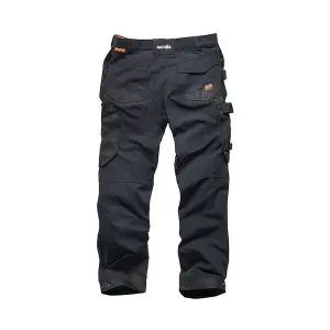 Scruffs Pro Trade Flex Plus Slim Fit Work Trousers Black - 30R