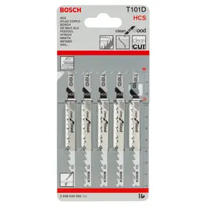 Bosch T-shank Jigsaw blade T101D (L)74mm, Pack of 5