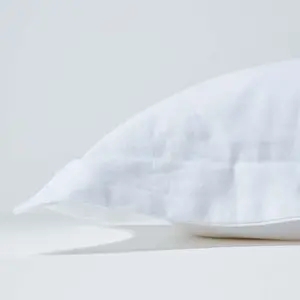 Homescapes White Linen Oxford Pillowcase, King