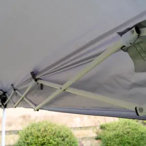 Rapid Pop Up Compact 3x3 Gazebo With Sides Dark Grey