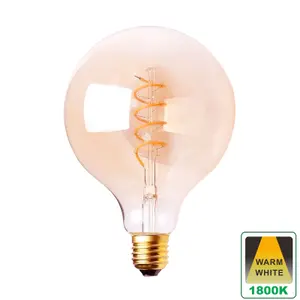 Harper Living 4 Watts G125 E27 LED Bulb Vintage Globe Warm White Dimmable