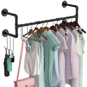 Wall Mounted Clothes Rack,105cm (1 Pack)