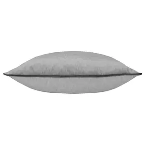 Throw Pillow Cover Silver / Rectangular / 30cm H x 60cm W x 1cm D