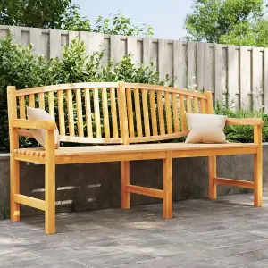 Berkfield Garden Bench 179.5x60x90 cm Solid Teak Wood