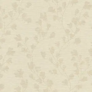 Galerie Fusion Beige Floral Trail Motif Wallpaper