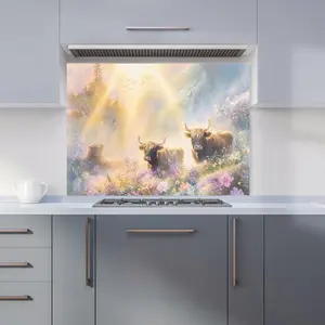 Ava Sterling: 00021 Premium Glass Kitchen Splashback W900mm x H650mm