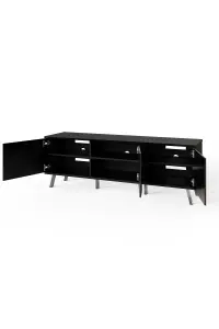 Elevate Black TV Cabinet with mood lighting & Intelligent eye