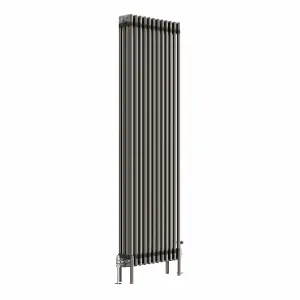 Right Radiators 1800x560 mm Vertical Traditional 4 Column Cast Iron Style Radiator Raw Metal