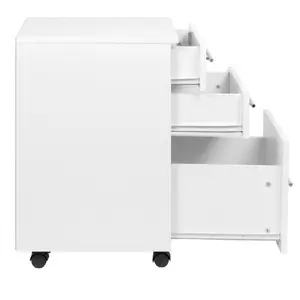 3 Drawer Filing Cabinet White