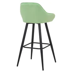 Hennen 76cm Bar Stool Black / Green