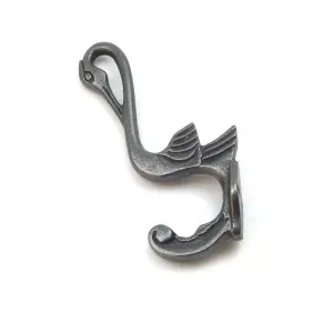 Oakcrafts - Heron Design Coat Hook - Pack of 4 Hooks