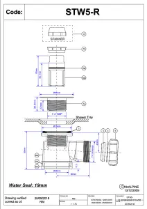 McAlpine STW5-R 19mm Water Seal Shower Trap with Universal Outlet