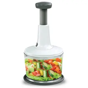 Manual Hand Press Food Processor Chopper