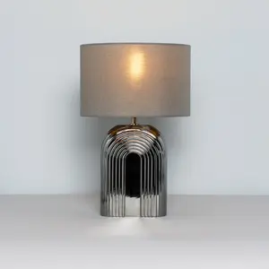 Inlight Rigo Polished Gloss Chrome Table lamp