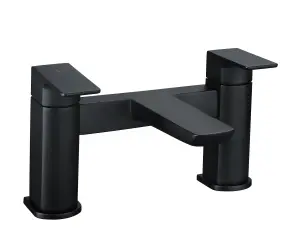 Keenware KBT-574 Lunar Mayfair Contemporary Bath Mixer Tap: Matt Black