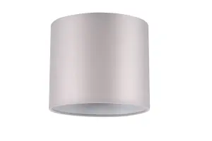 GoodHome Kpezin Light grey Fabric dyed Light shade (D)15cm