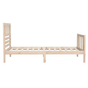 Berkfield Bed Frame Solid Wood 90x200 cm 3FT Single