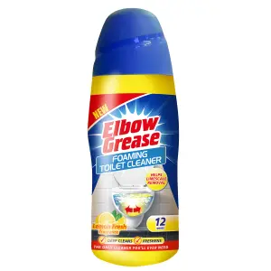 Elbow Grease Lemon Fresh Foaming Toilet cleaner Powder 500L 500g