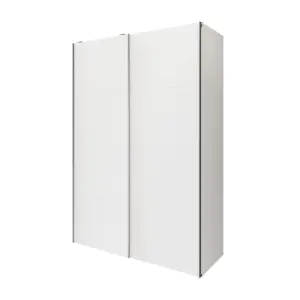 GoodHome Atomia Matt white Particle board Wardrobe (H)2250mm (W)1500mm (D)655mm